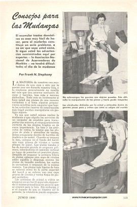 Consejos para las Mudanzas -Junio 1950