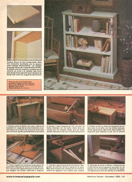 Construya su librero - Diciembre 1985