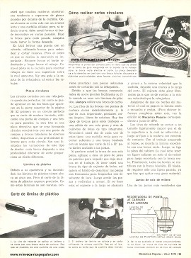 Curso de carpintería: La Rebajadora - Abril 1973