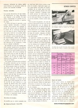 Curso de carpintería: La sierra -Enero 1973