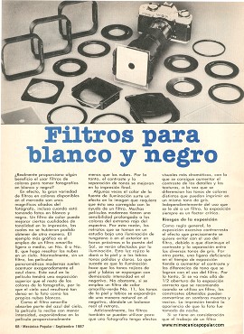 Filtros para blanco y negro - Septiembre 1987