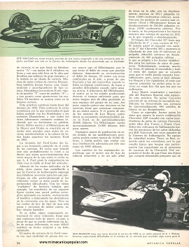 1966 en Indianapolis -Nuevos Motores de Gran Potencia - Agosto 1966