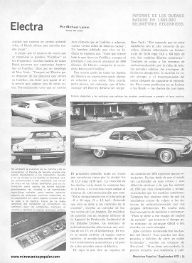 Informe de los dueños: Buick Electra - Septiembre 1973