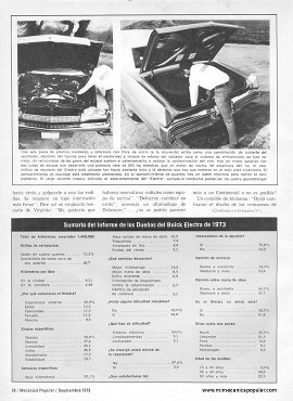Informe de los dueños: Buick Electra - Septiembre 1973