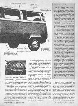 Informe de los dueños: Autobús-Combi Volkswagen -Febrero 1978
