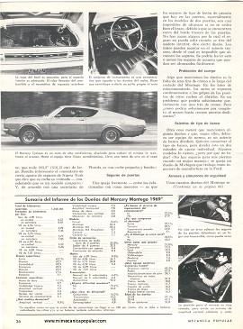 Informe de los dueños: Mercury Montego - Septiembre 1969