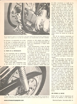Cómo Mantener su Moto en Buen Estado - Noviembre 1973