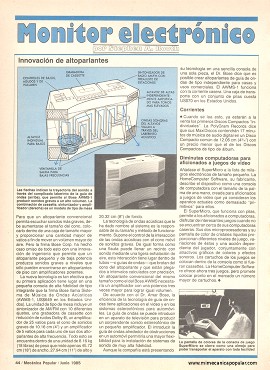 Monitor electrónico - Junio 1985