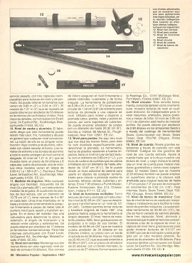 Niveles para labores de gran precisión - Septiembre 1987