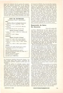 Original Mesa de Coctel - Agosto 1959