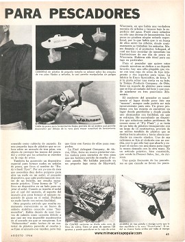 Para el pescador: Nuevos avios -Agosto 1966