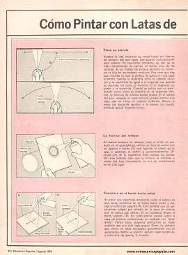 Cómo Pintar con Latas de Aerosol - Agosto 1974
