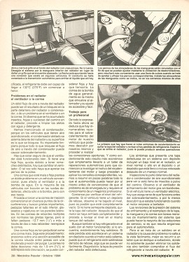 Qué hacer cuando se recalienta el motor - Octubre 1984