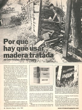 Por qué hay que usar madera tratada - Julio 1982