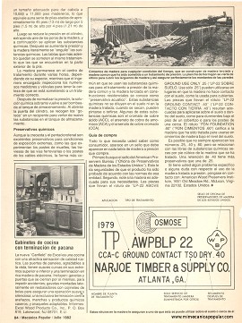 Por qué hay que usar madera tratada - Julio 1982