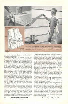 Acabados para abeto y otras maderas blandas - Febrero 1955