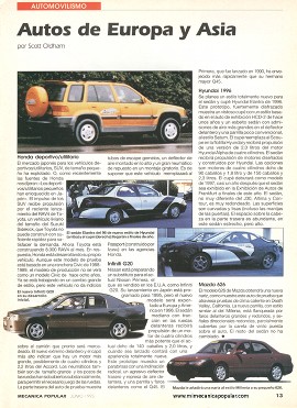 Autos de Europa y Asia - Junio 1995