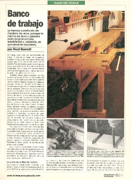 Banco de Trabajo de Carpintería - Abril 1992