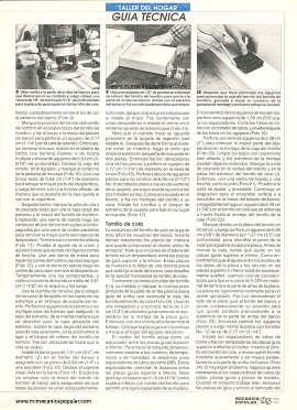 Banco de Trabajo de Carpintería - Abril 1992