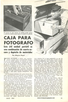 Caja para Fotógrafo - Julio 1961