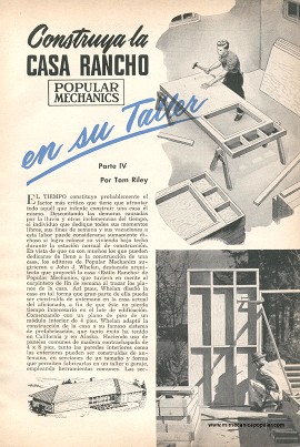 Cómo Construí la Casa Popular Mechanics - Parte IV - Octubre 1951