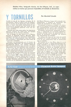 Fotografía de Tuercas y Tornillos - Enero 1956