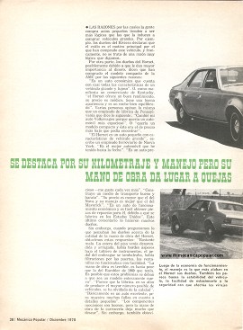Informe de los dueños: AMC Hornet - Diciembre 1970