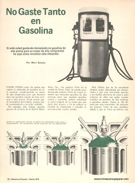 No Gaste Tanto en Gasolina - Marzo 1976