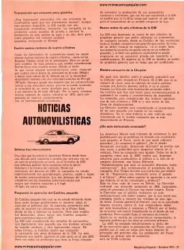 Noticias Automovilísticas - Octubre 1974