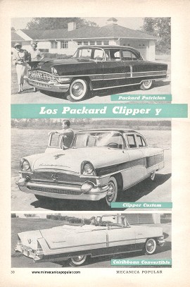 Los Packard Clipper y Caribbean - Enero 1956