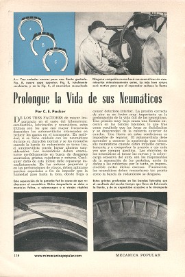 Prolongue la Vida de sus Neumáticos - Marzo 1953