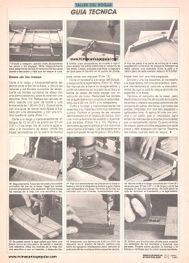 Construya Mesas Plegables - Abril 1991