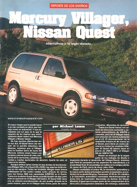 Informe de los dueños: Mercury Villager-Nissan Quest - Febrero 1994