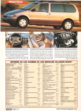 Informe de los dueños: Mercury Villager-Nissan Quest - Febrero 1994