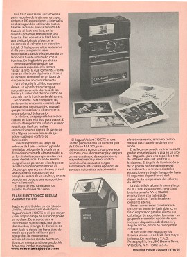 Nuevas Cámaras Kodak - Octubre 1978