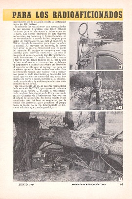 Nuevo tipo de caza para los radioaficionados - Junio 1954