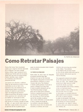 Cómo Retratar Paisajes - Febrero 1976