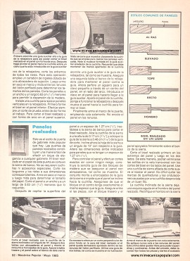Construya puertas para gabinetes - Mayo 1985