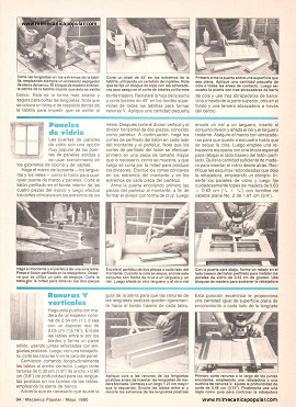 Construya puertas para gabinetes - Mayo 1985
