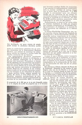 Esas Maravillosas Máquinas Pensantes - Julio 1958