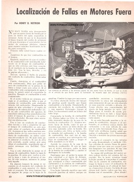 Localización de Fallas en Motores Fuera de Borda - Noviembre 1968