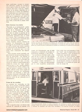Laboratorios ambulantes -afinamiento del motor - Enero 1977