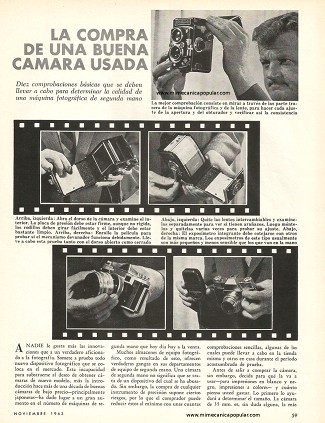 La compra de una buena cámara usada - Noviembre 1963
