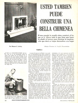 Usted También Puede Construir Una Bella Chimenea - Abril 1968