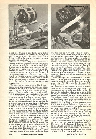 Esmeriladora de poste -torno metal - Junio 1961