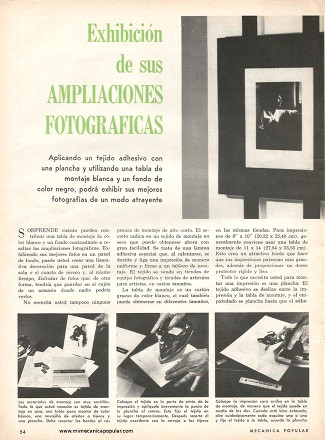 Exhibición de sus Ampliaciones Fotográficas - Agosto 1969