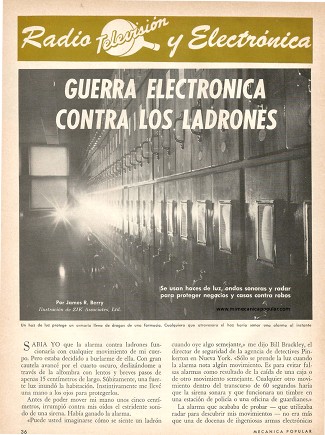 Guerra electrónica contra los ladrones - Marzo 1968