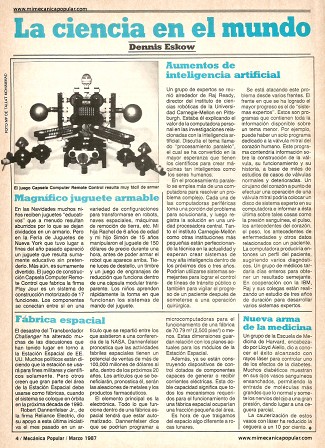 La ciencia en el mundo - Marzo 1987