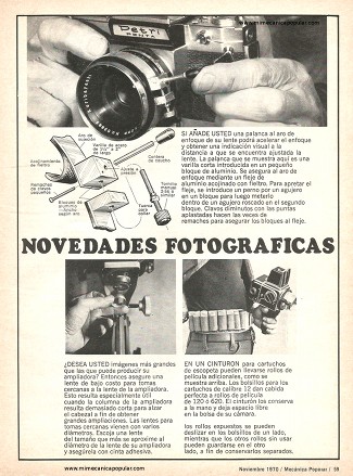 Novedades Fotográficas - Noviembre 1970