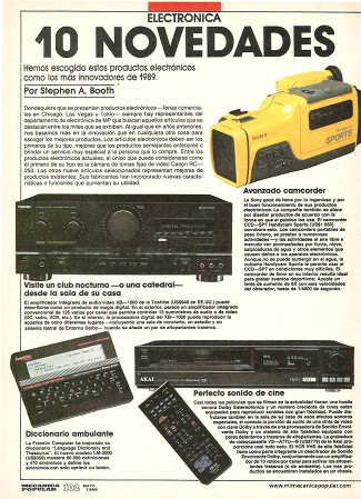 Lo Nuevo en Electrónica - Mayo 1989